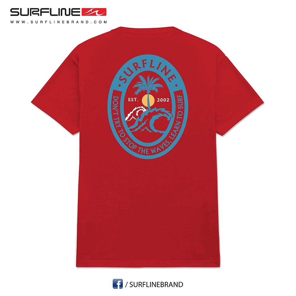 Mens T-Shirts SL05577 (Red) – Surfline Brand