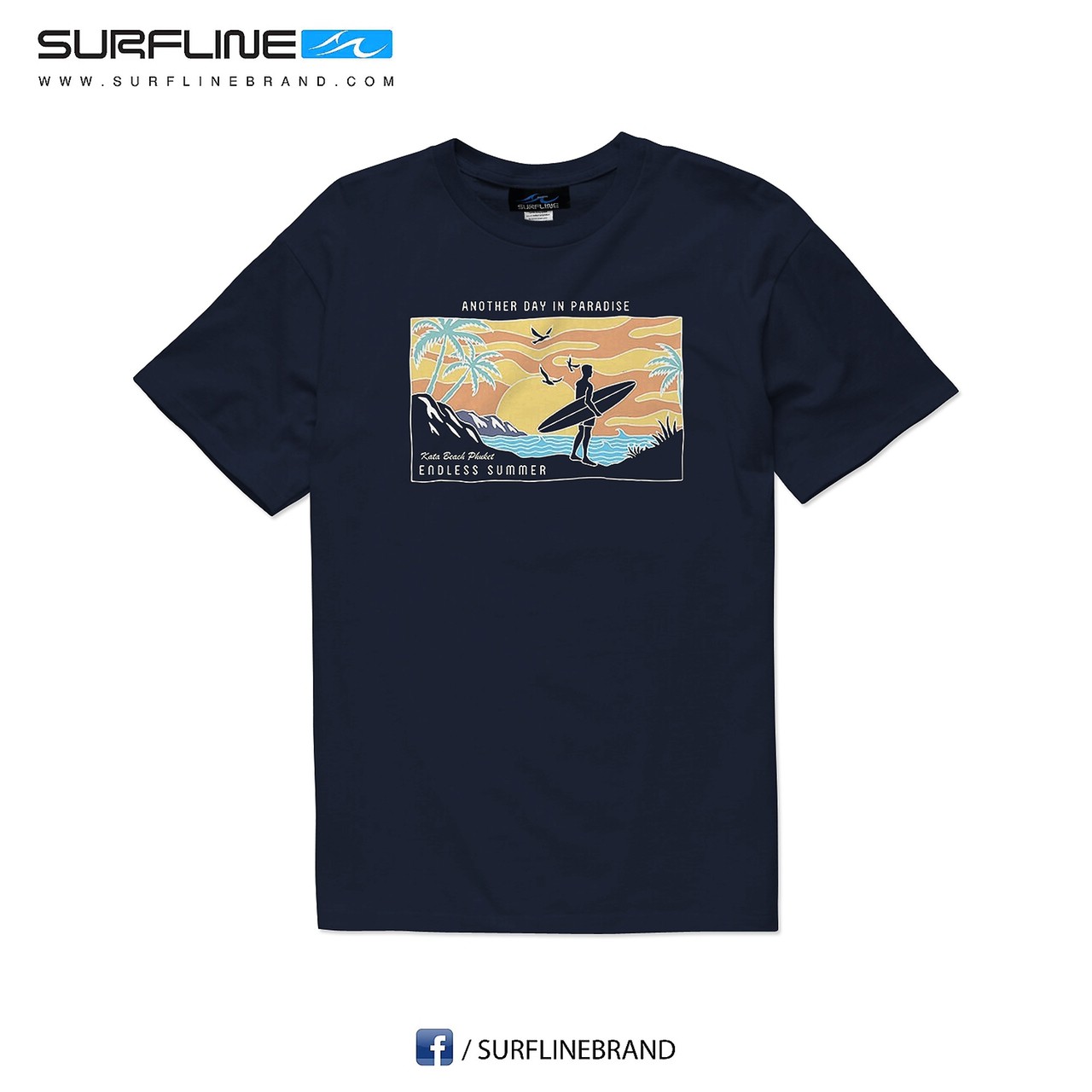 Mens T-Shirts SL05697 (Navy) – Surfline Brand